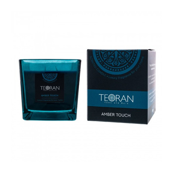 Αρωματικο κερί Teoran Amber Touch τετράγωνο 410 γρ -...
