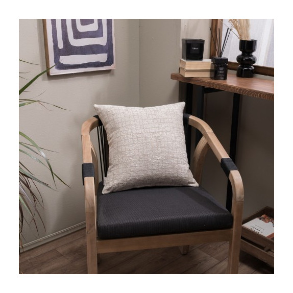 Μαξιλαροθήκη Teoran Lancaster 01 - 65x65cm δαπέδου με γέμιση