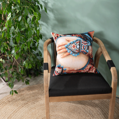 Μαξιλαροθήκη Teoran Ikona 04 - 45x45cm με γέμιση