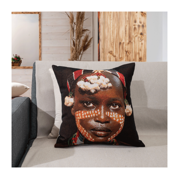 Μαξιλαροθήκη Teoran Ikona 02 - 45x45cm με γέμιση