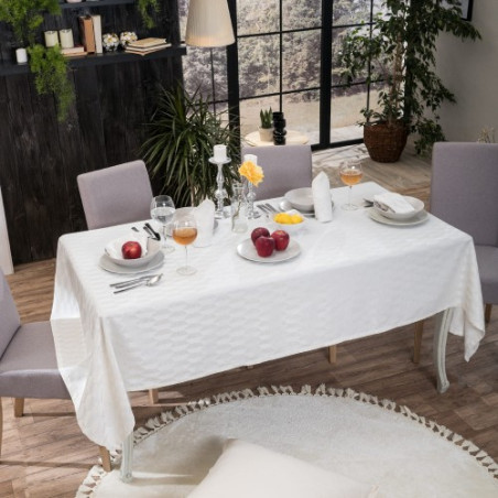 Σετ Τραπεζομάντηλο και 12 Πετσέτες Φαγητού Teoran Abelie 160x250
