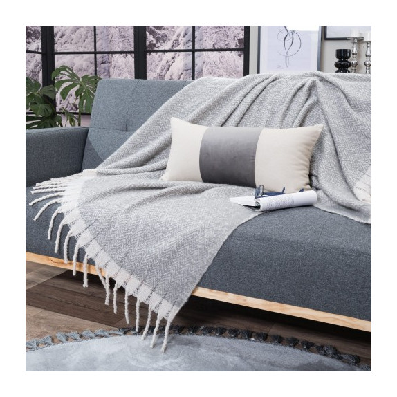 Ριχτάρι-Κουβέρτα Καναπέ Teoran Mohair 11 130x150