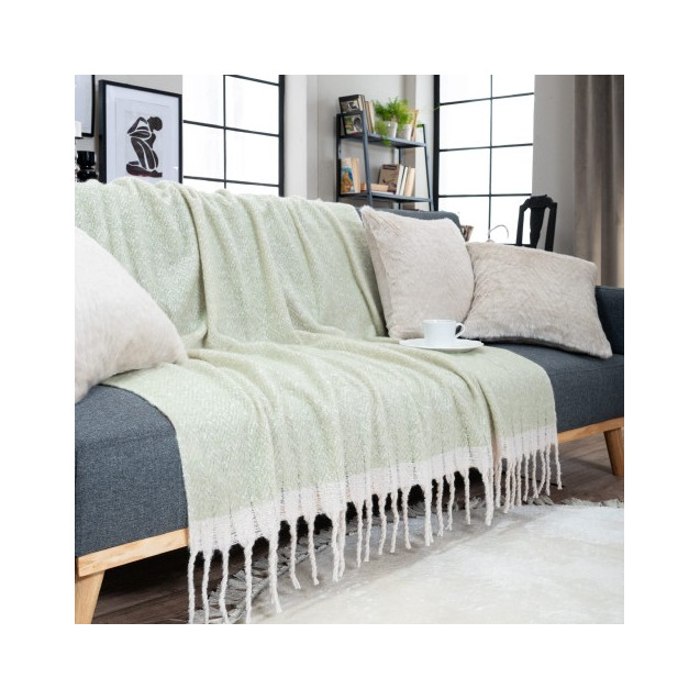 Ριχτάρι-Κουβέρτα Καναπέ Teoran Mohair 13 130x150