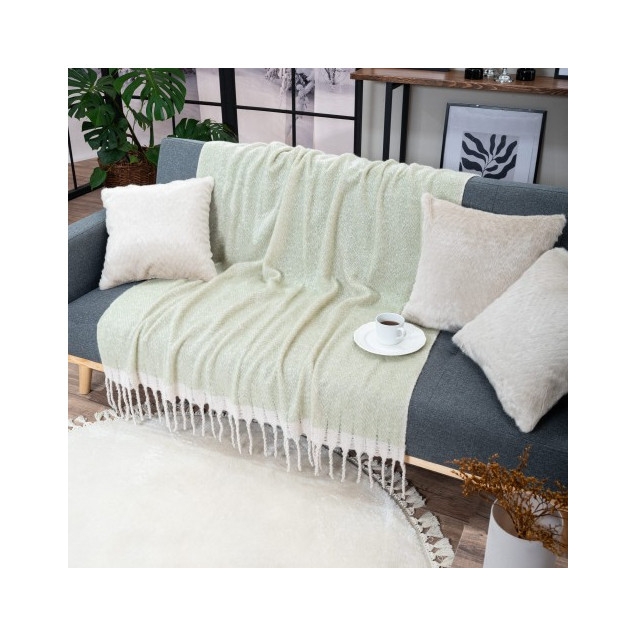 Ριχτάρι-Κουβέρτα Καναπέ Teoran Mohair 13 130x150