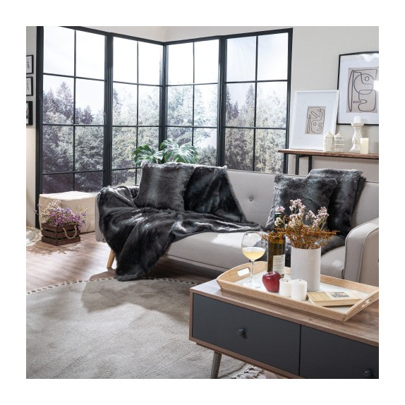 Ριχτάρι Πολυθρόνας Γούνινο Teoran Pelt 33 130x160