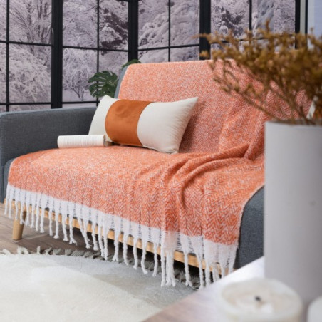 Ριχτάρι-Κουβέρτα Καναπέ Teoran Mohair 05 130x150