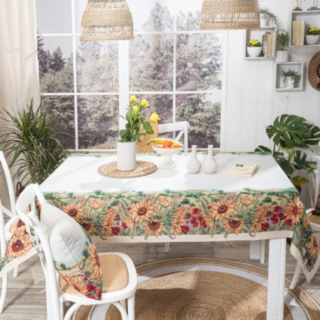 Τραπεζομάντηλο Teoran Sunflower - 140x140cm