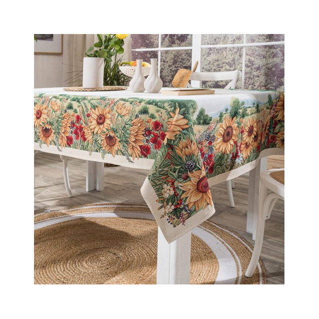 Τραπεζομάντηλο Teoran Sunflower - 140x180cm