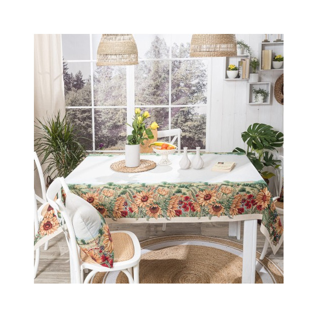 Τραπεζομάντηλο Teoran Sunflower - 140x180cm