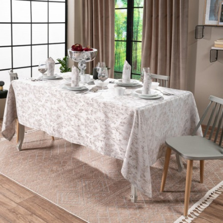 Σετ Τραπεζομάντηλο και 6 Πετσέτες Φαγητού Teoran Ferrand 140x180