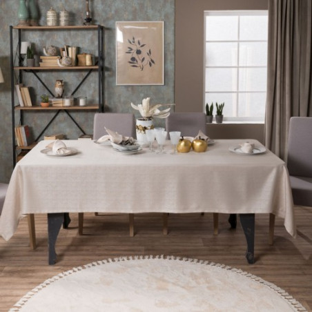 Σετ Τραπεζομάντηλο και 12 Πετσέτες Φαγητού Teoran Lyon 160x250