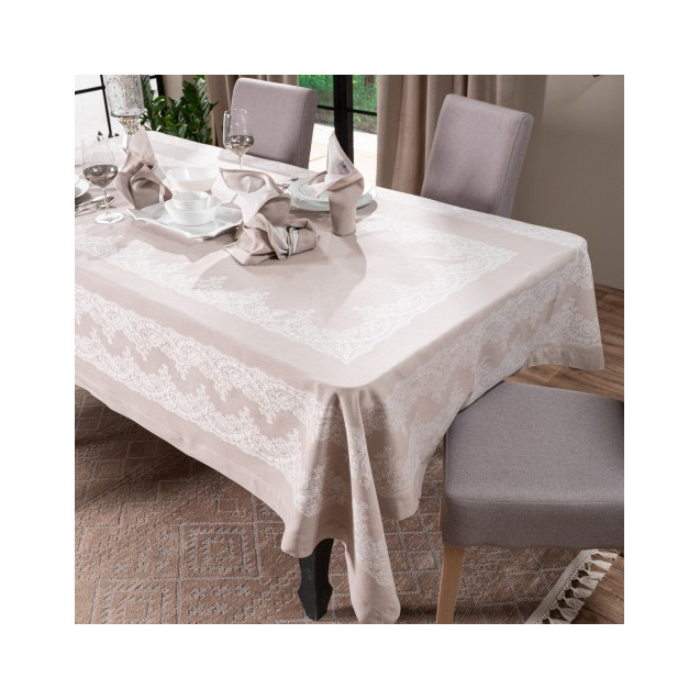 Τραπεζομάντηλο Teoran Rochelle 02 - 155 x 155 cm