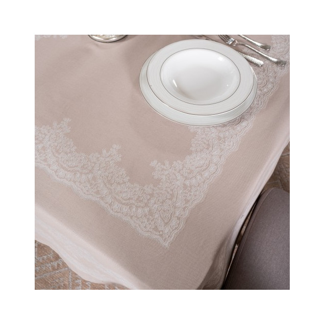 Τραπεζομάντηλο Teoran Rochelle 02 - 155 x 155 cm