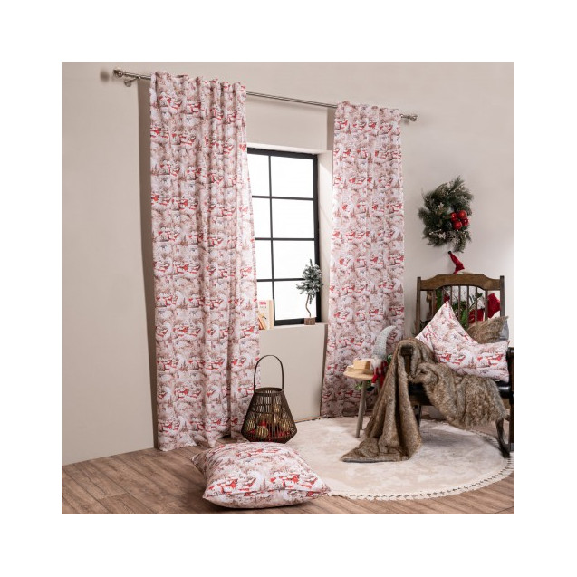 Κουρτίνα Teoran Bremen (Έτοιμη Ραμμένη) -...