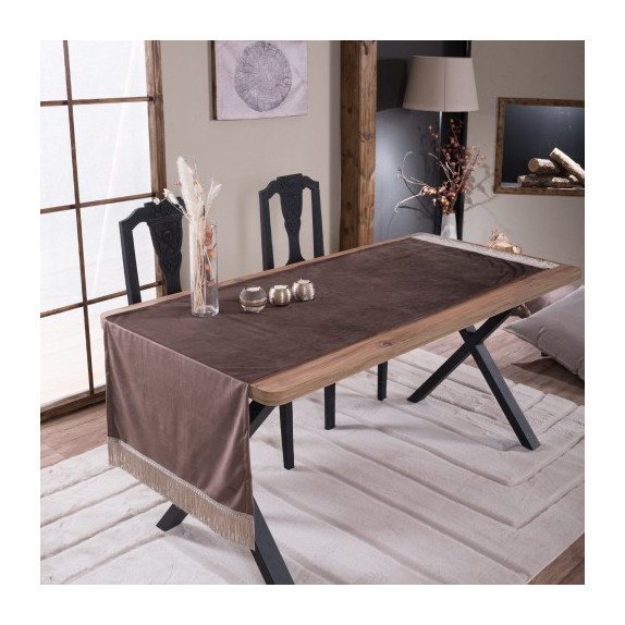 Τραβέρσα Teoran (Sari) Velvet 03 - 65 x 200 cm