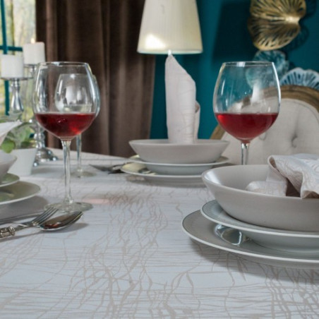 Τραπεζομάντηλο Teoran Dinan - 160x250cm + 12 πετσέτες