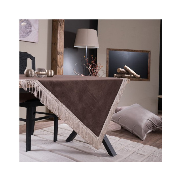 Τραπεζομάντηλο Teoran Velvet 03 - 140x140cm