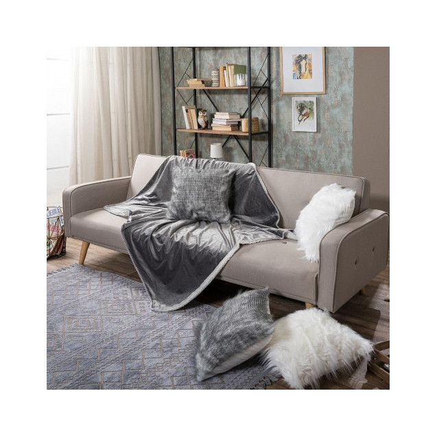 Ριχτάρι - Κουβέρτα Καναπέ Teoran Velour 11 130x160