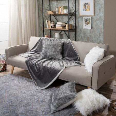 Ριχτάρι - Κουβέρτα Καναπέ Teoran Velour 11 130x160