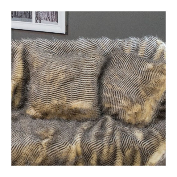 Γούνινη Μαξιλαροθήκη Διακόσμησης Teoran Pelt 17 45x45