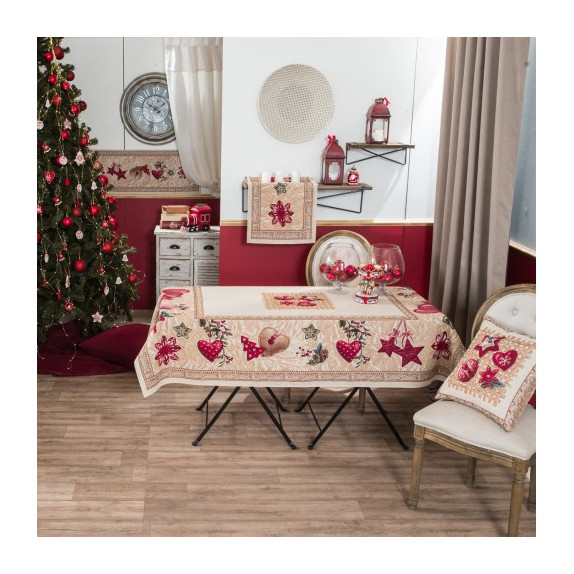 Τραπεζομάντηλο Teoran Star 140x220