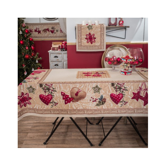 Τραπεζομάντηλο Teoran Star 140x180