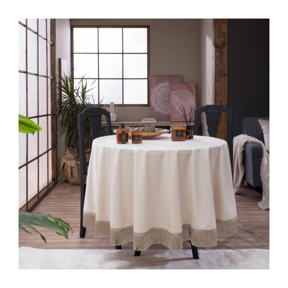 Ροτόντα Teoran Velvet 01 - Φ180cm με κρόσι