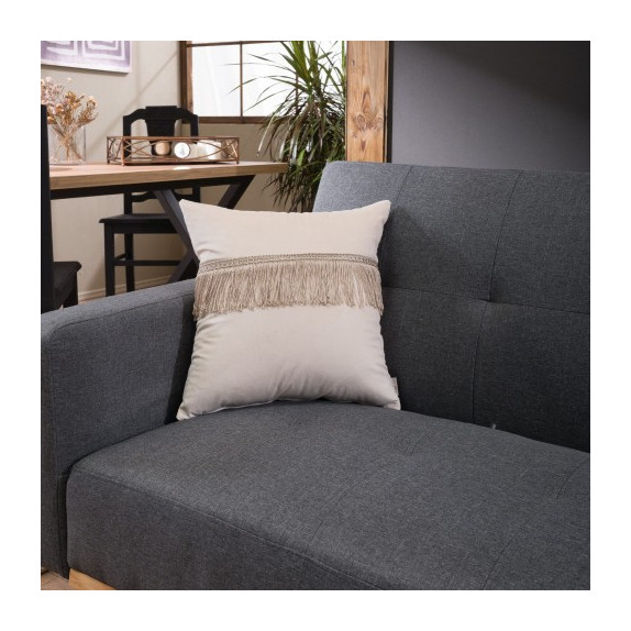 Μαξιλάρι Διακόσμησης Teoran Velvet 01 Με Κρόσι - 30x50cm...