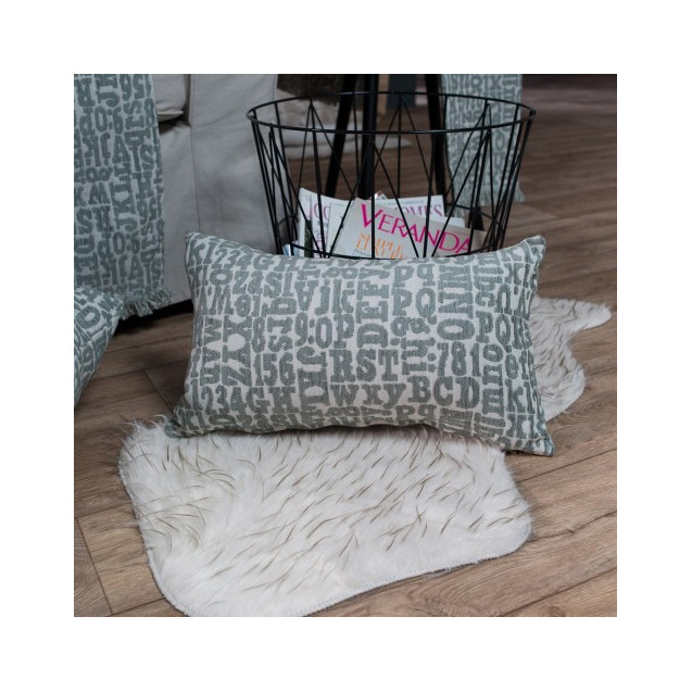 Μαξιλάρι Teoran Letters 04 - 65x65cm δαπέδου με...
