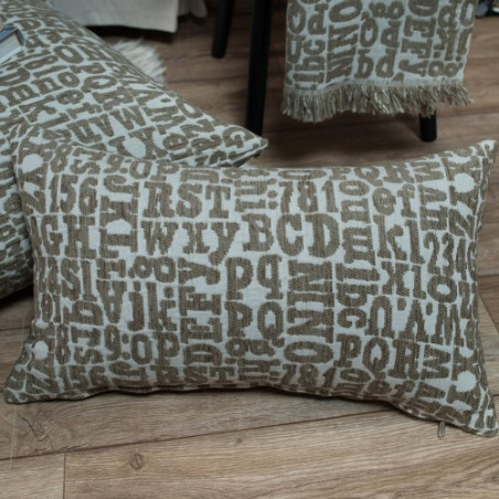 Μαξιλάρι Teoran Letters 02 - 45x45cm με γέμιση