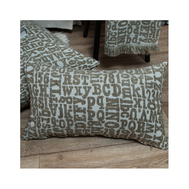 Μαξιλάρι Teoran Letters 02 - 30x50cm με γέμιση