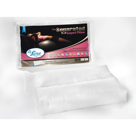 Μαξιλάρι Ορθοπεδικό Με Εσωτερικό Χώρισμα Μέτριο/Σκληρό La Luna The Separated 2in1 Pillow 50x70