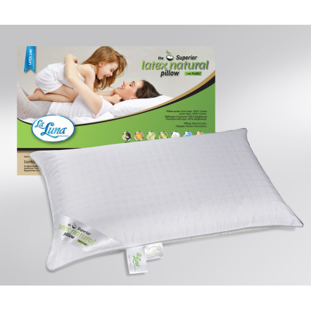Μαλακό Μαξιλάρι La Luna The Superior Latex Natural Low Profile Pillow 66x49