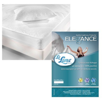 Κάλυμμα Στρώματος Καπιτονέ Με Φάσα Μονό La Luna Elegance 90x200+35