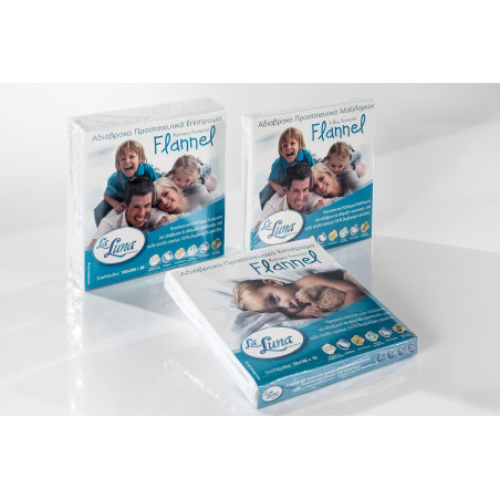 Κάλυμμα Στρώματος Φανελένιο Αδιάβροχο King Size La Luna Flannel 180x200+30