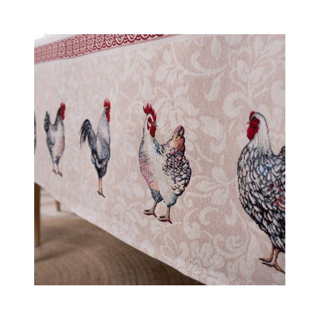 Τραπεζομάντηλο Teoran Rooster - 140x140cm