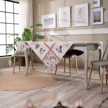 Τραπεζομάντηλο Teoran Rooster - 140x140cm