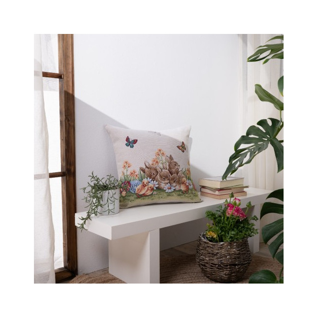 Μαξιλαροθήκη Teoran Peppy - 45x45cm με γέμιση