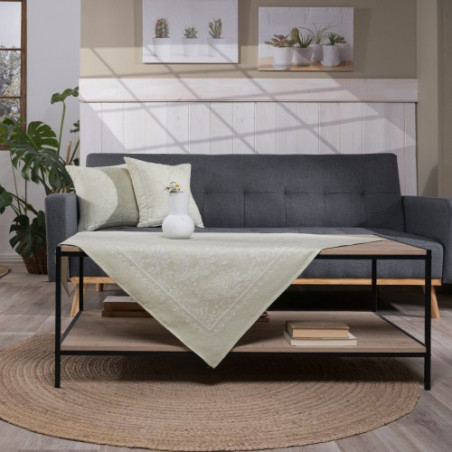 Καρέ &amp Τραβέρσα Teoran Peony 08 Σετ 2 τεμαχίων - 100x100cm &amp 40x100cm