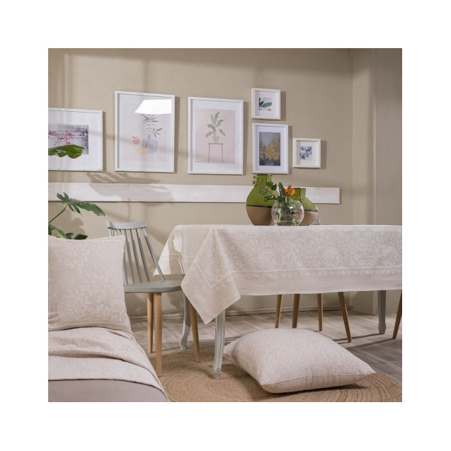 Τραπεζομάντηλο Teoran Peony 01 - 140x140cm