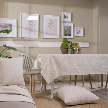 Τραπεζομάντηλο Teoran Peony 01 - 140x140cm