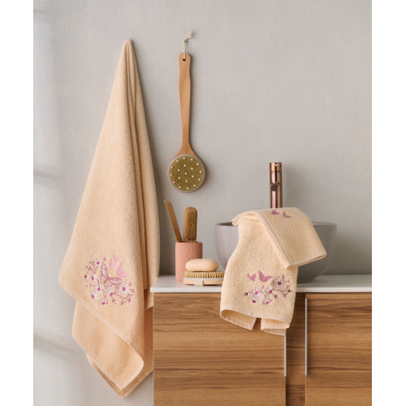 Σετ Πετσέτες 3 Τεμαχίων Kentia Rogelia 70x140,50x90,30x50