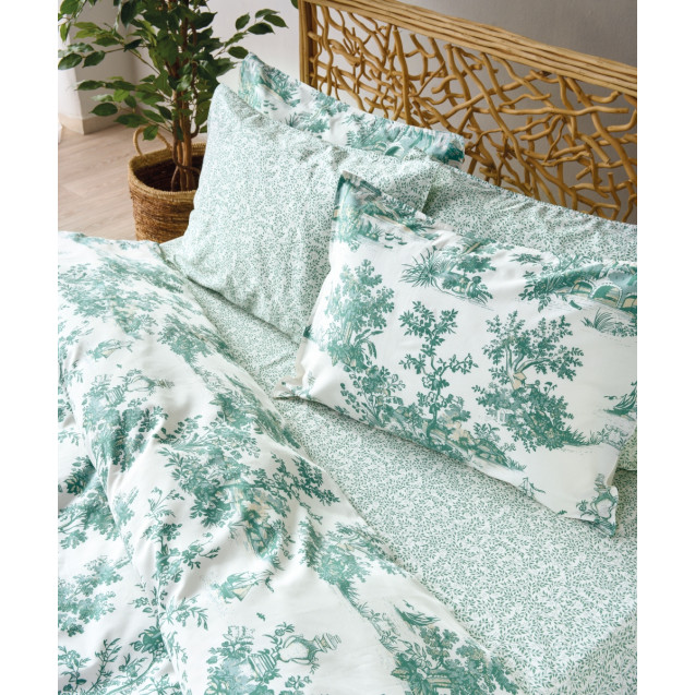 Σετ Σεντόνια King Size 4 Τεμαχίων Kentia Toile...