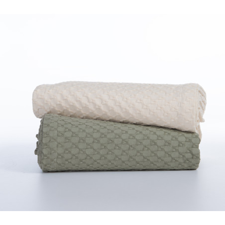 Κουβέρτα Πικέ Υπέρδιπλη Nef-Nef  Elmer Off White 230x240