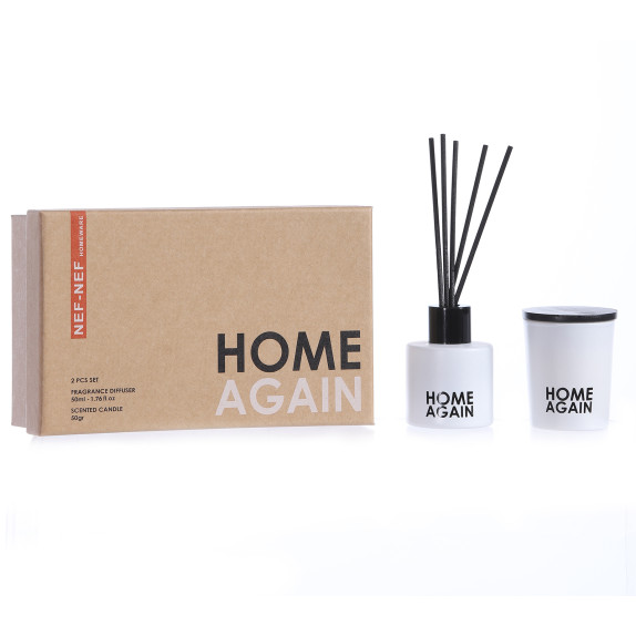 Αρωματικό Χώρου Nef-Nef Me Στικς Home Again White 70gr+50ml