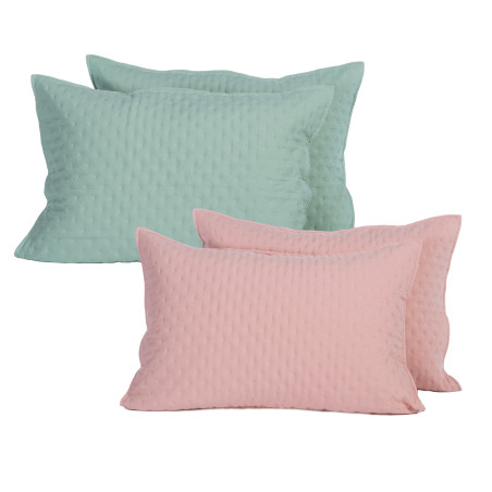 Σετ Μαξιλαροθήκες Διακόσμησης 2 Τεμαχίων Nef-Nef Valia Peach 52x72
