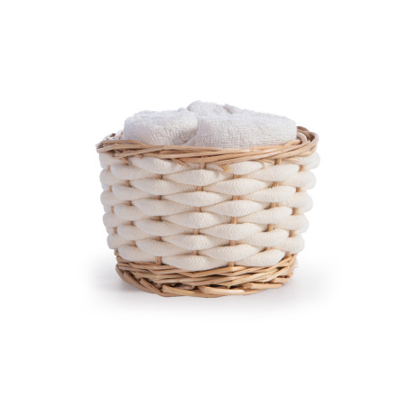 Καλαθάκι Με Λαβέτες 5 Τεμαχίων Nef-Nef Borra Cream 30x30