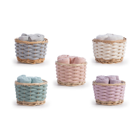 Καλαθάκι Με Λαβέτες 5 Τεμαχίων Nef-Nef Borra Lilac 30x30