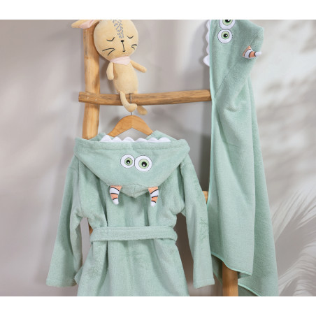 Βρεφική Κάπα Nef-Nef Alphabet Monster Pistachio 75x75