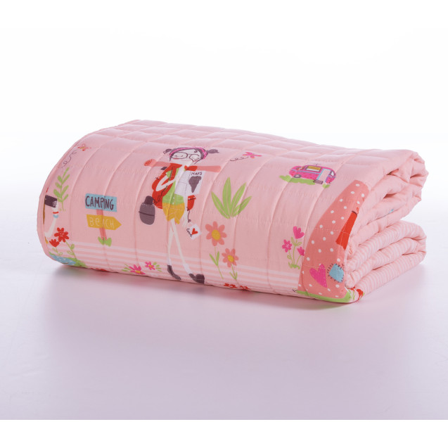 Παιδικό Κουβερλί Μονό Nef-Nef Camping Coral...
